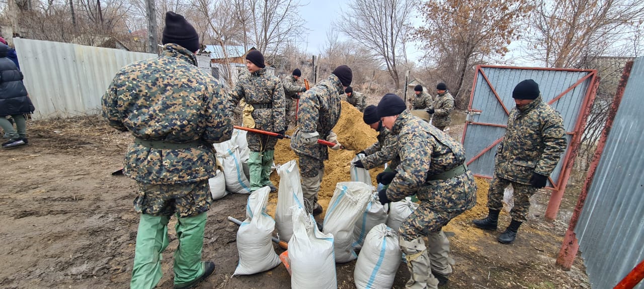 Паводковая ситуация в городе Актобе