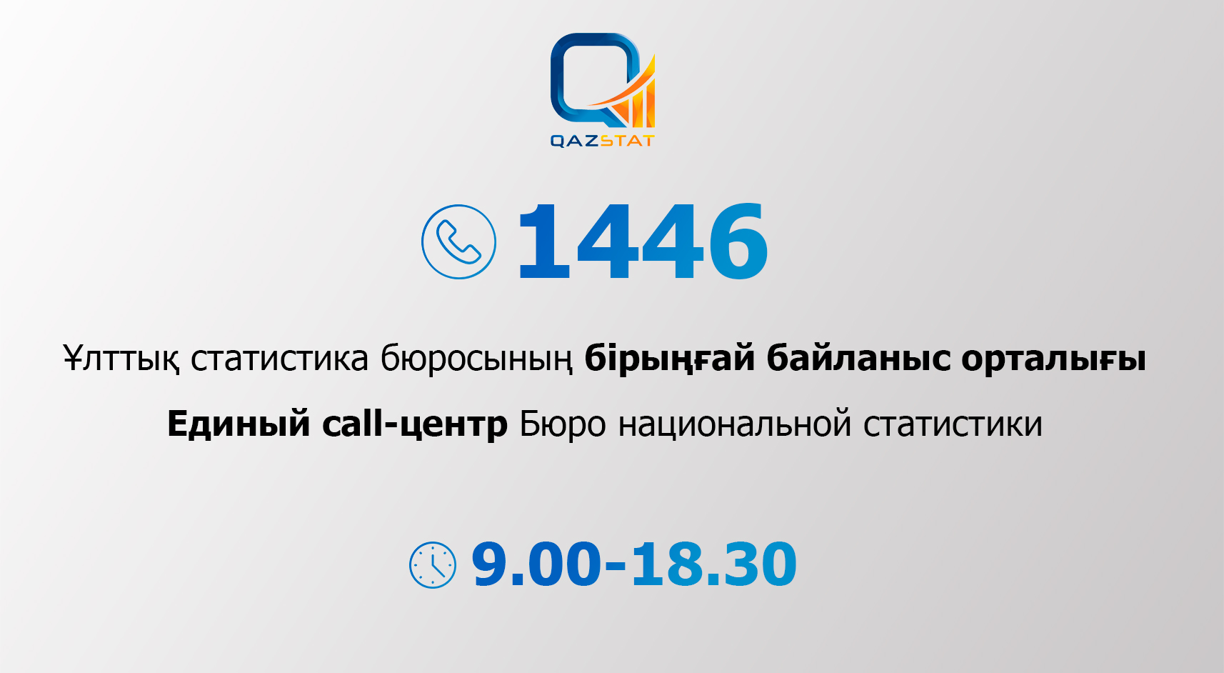 Қазақстанда статистика сұрақтары бойынша байланыс орталығы  іске қосылды – 1446