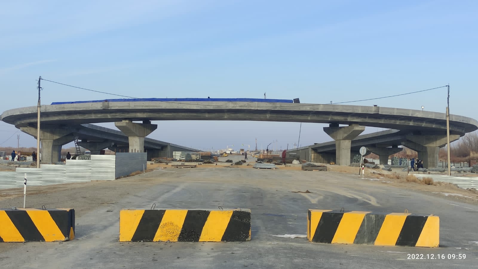 В городе Кызылорда ведется строительство транспортной развязки в месте соприкосновения с автотрассой “Западная Европа - Западный Китай”