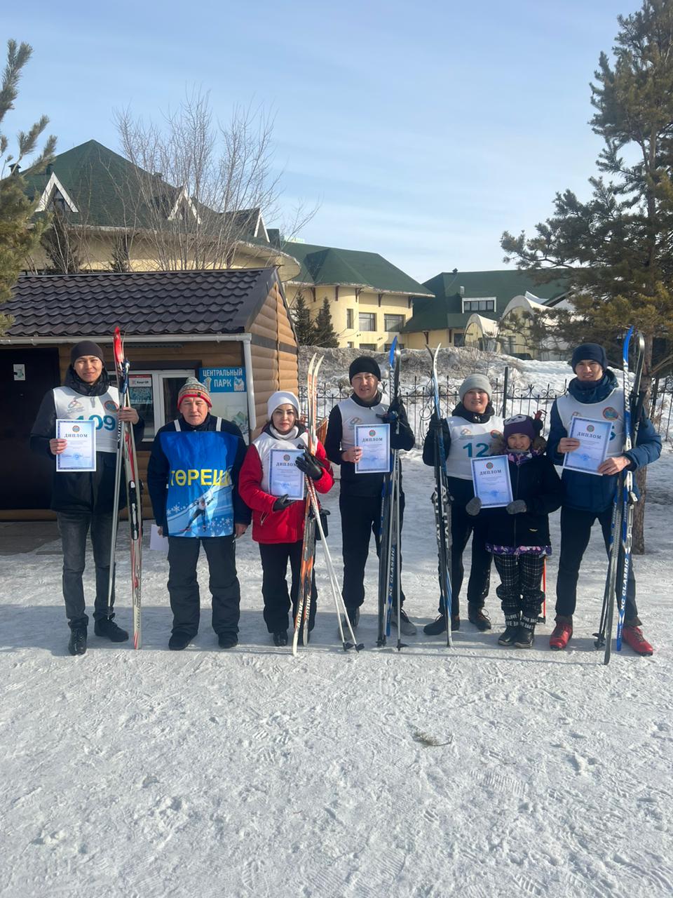 On March 04, 2023, in order to promote a healthy lifestyle, cross-country skiing competitions were held between the structural divisions of the Treasury Committee