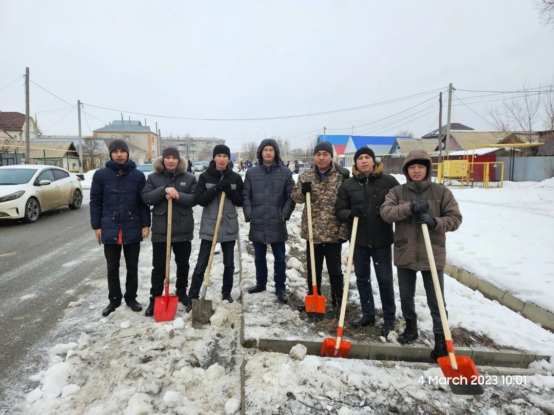 2022 жылдың 4 наурызында Басқарма қызметкерлері көпшілік қар шығару акциясына қатысты