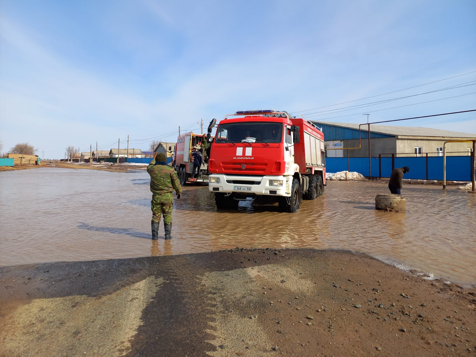 В Атырауской области проводились оперативные работы по откачке воды