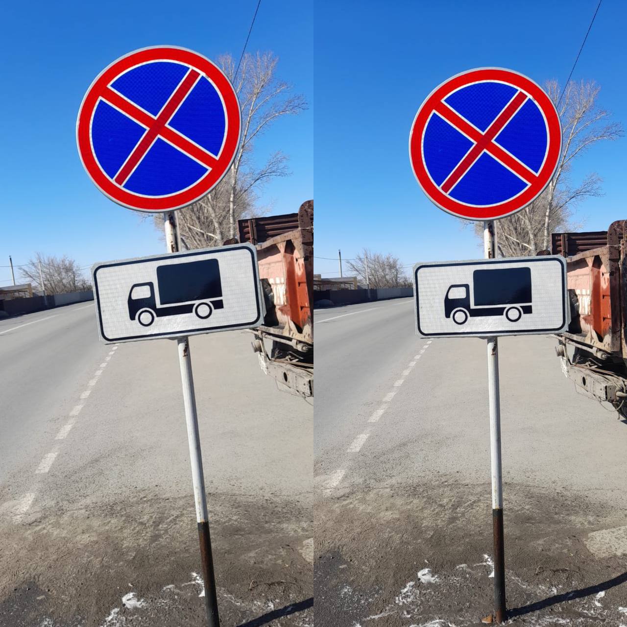 В Семее ведутся работы по ремонту, обновлению дорожных знаков