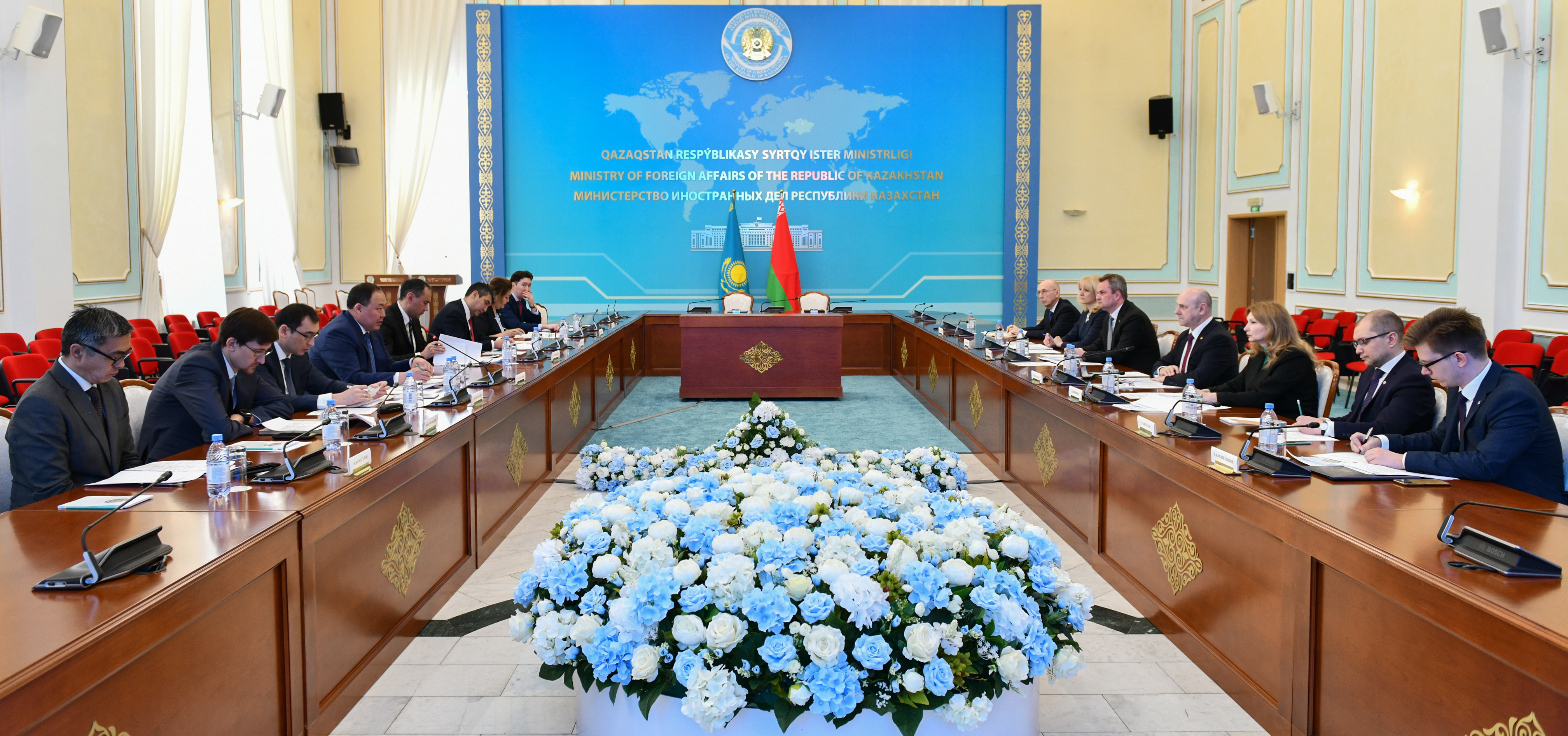В Астане состоялись казахстанско-белорусские политические консультации