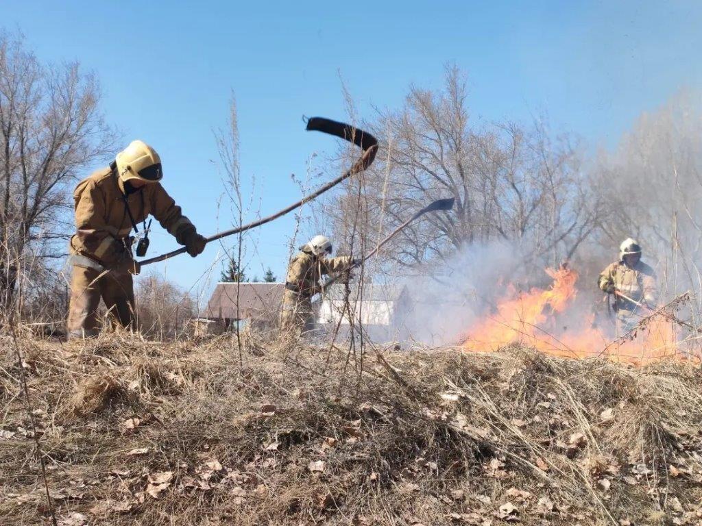 В Восточном Казахстане объявлено штормовое предупреждение, пожарные расчеты борются с загораниями травы