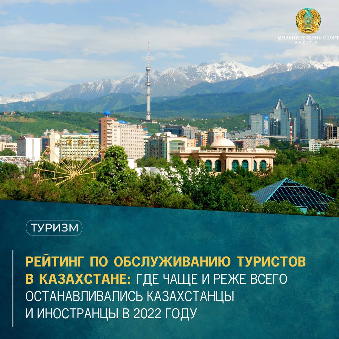 Рейтинг по обслуживанию туристов в Казахстане: Где чаще всего останавливались казахстанцы и иностранцы в 2022 году