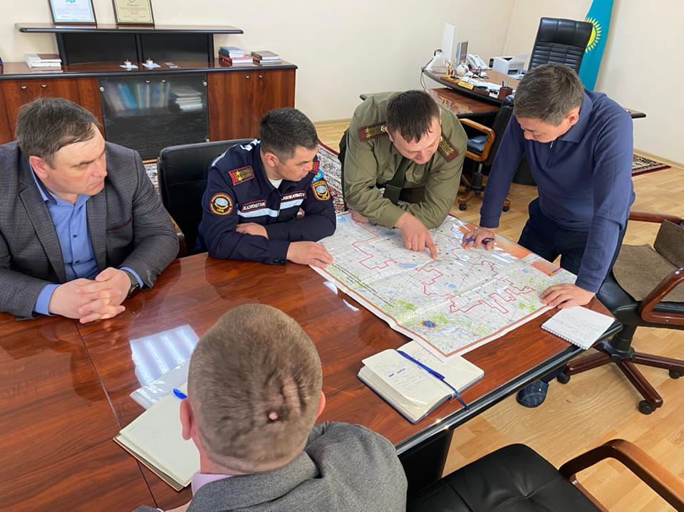 Аудан әкімі су тасқыны бойынша жедел кеңес өткізді