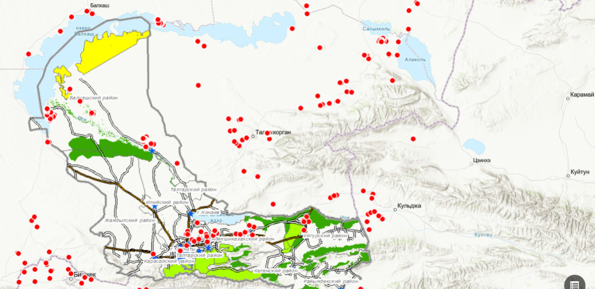 Информация о пожаре в Желторангинском сельском округе Балхашского района Алматинской области