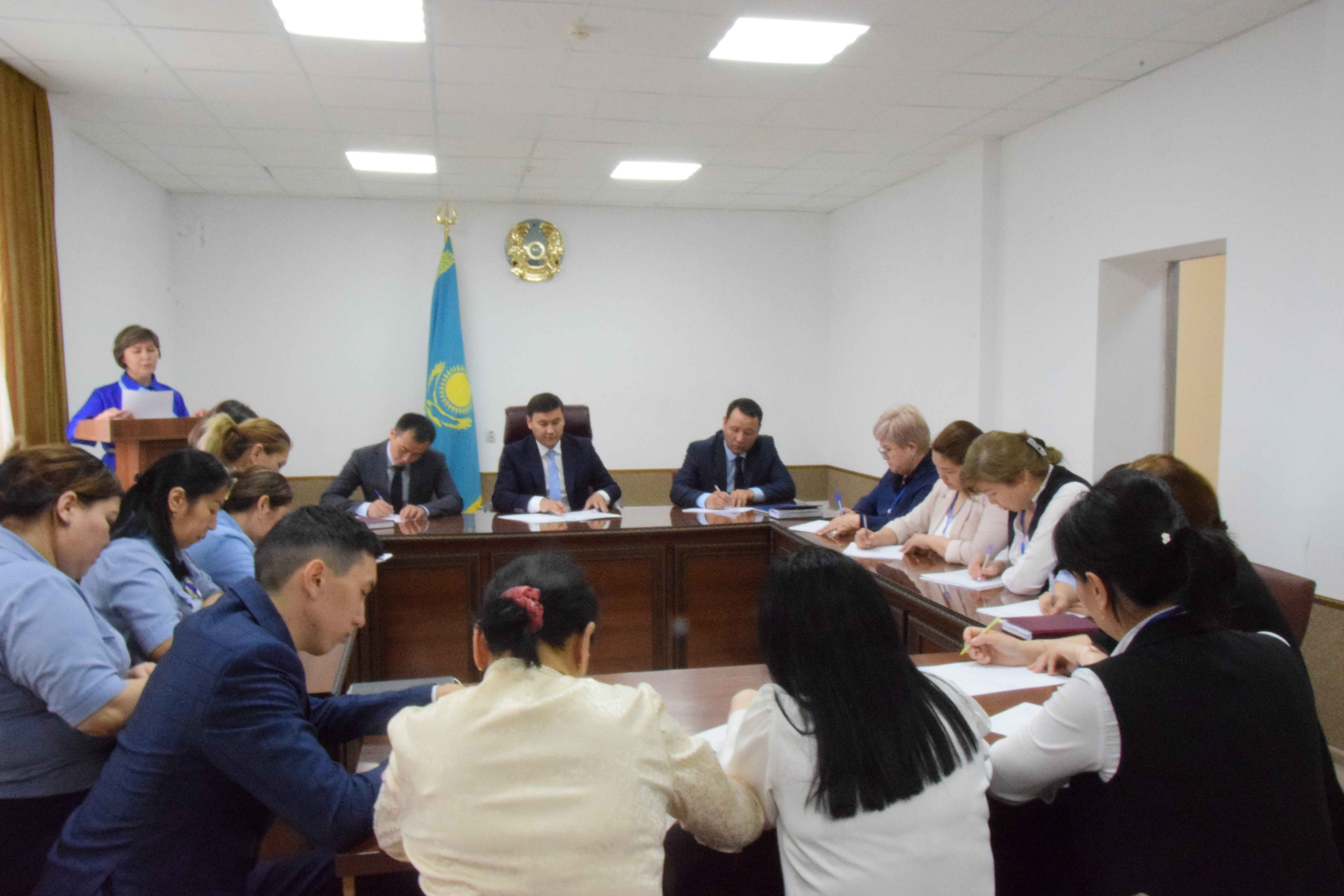 Прошел общенациональный патриотический диктант "Еркін ел ұрпағы"
