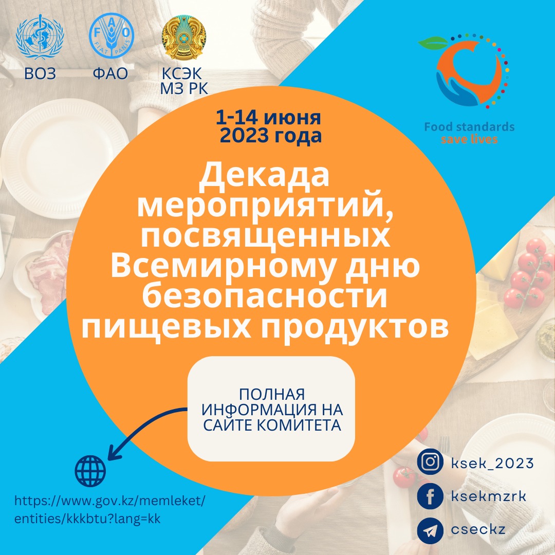 Всемирный день безопасности пищевых продуктов