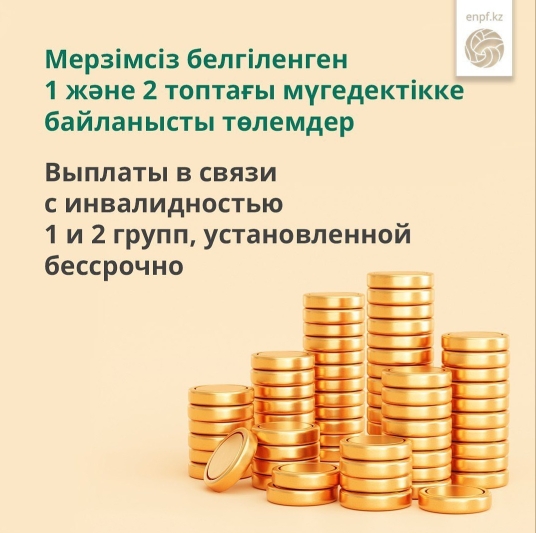 Мүгедектігі бар адамдарға БЖЗҚ-дан берілетін зейнетақы төлемдері туралы