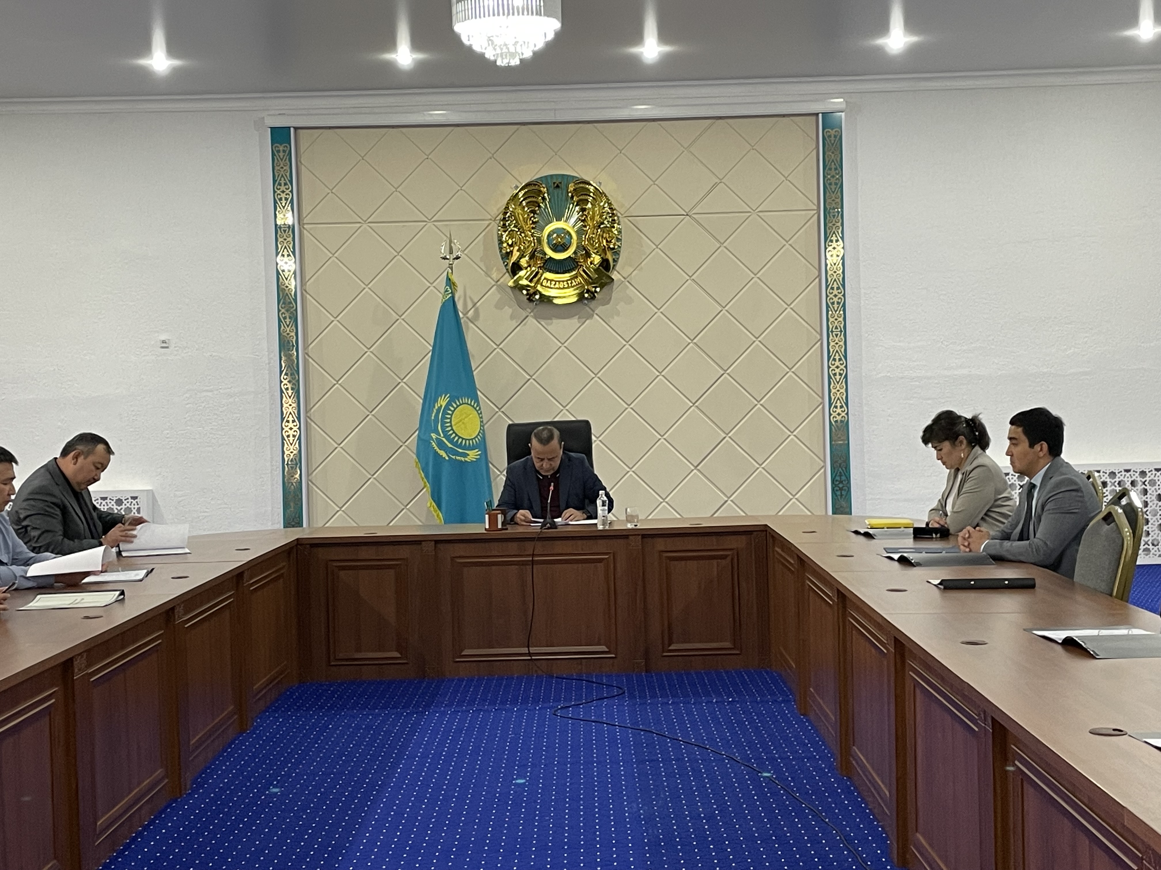 Заседание антитеррористической комиссии при акимате Уалихановского района  Северо-Казахстанской области