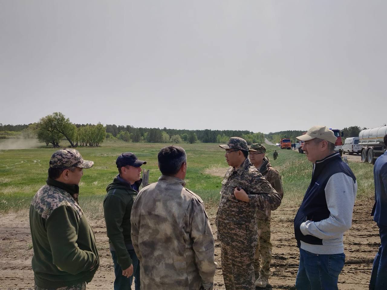Абай облысында бес тікұшақ орман өртін сөндіруде