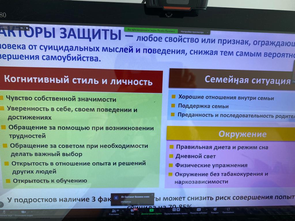 Областной вебинар по повышению профессиональных компетенций психологов