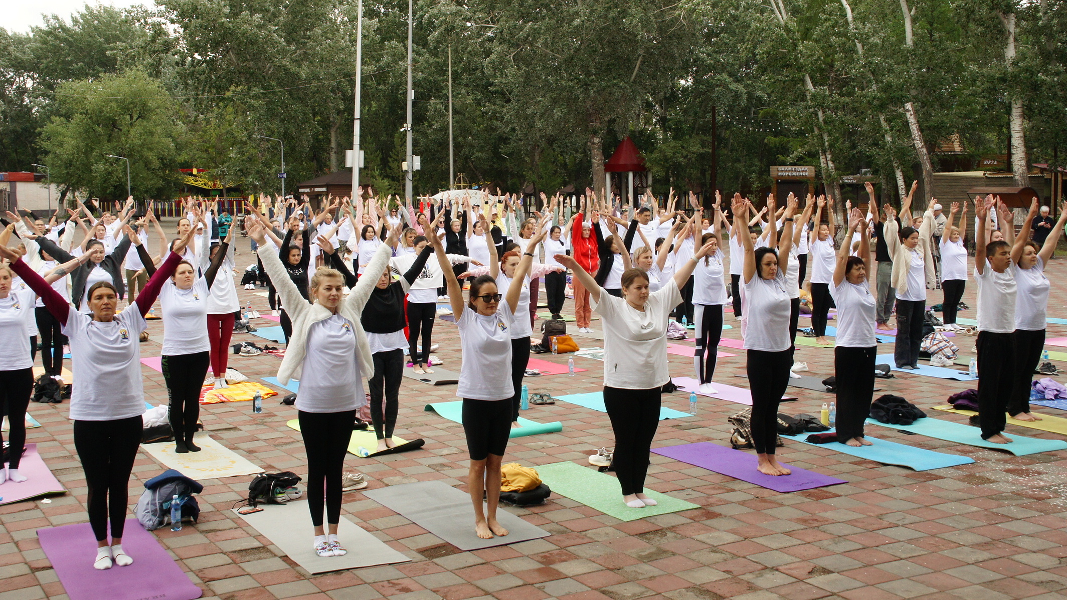 Более 350 карагандинцев объединил Международный день йоги