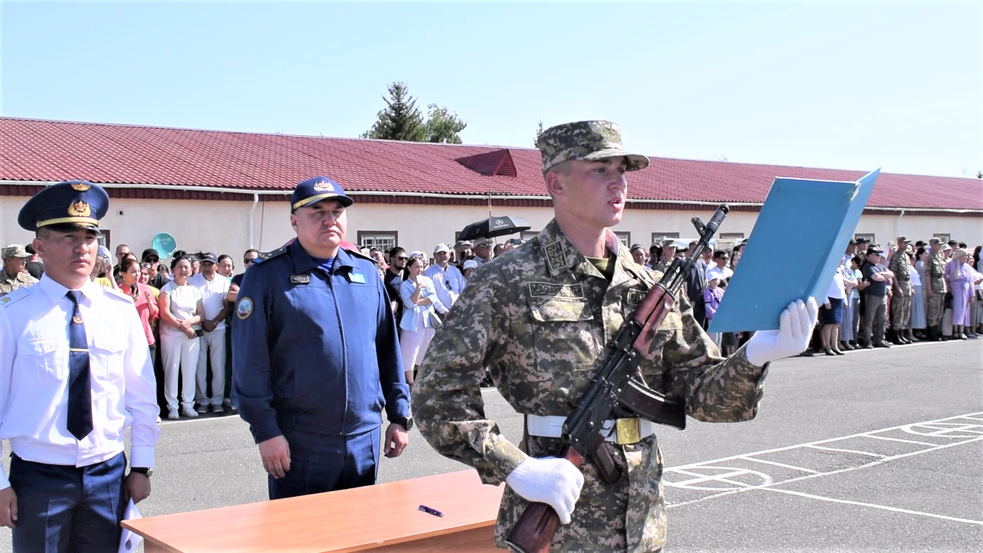 № 44813 ӘБ жас сарбаздары Отан алдында адал болуға ант қабылдады