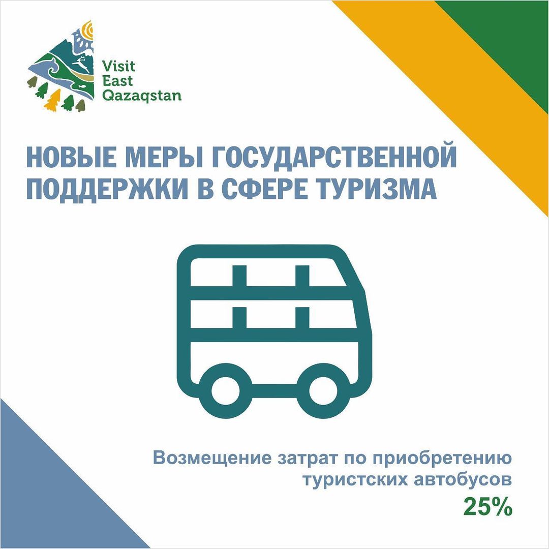 2022 жылдан бастап туризм саласындағы кәсіпкерлерді мемлекеттік қолдаудың 7 жаңа шарасы күшіне енді.