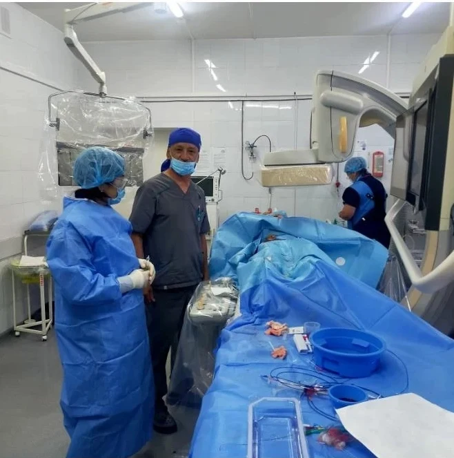 Таразда алғаш рет төменгі аяқтың жалпы мықын артериясын стенттеу жүргізілді