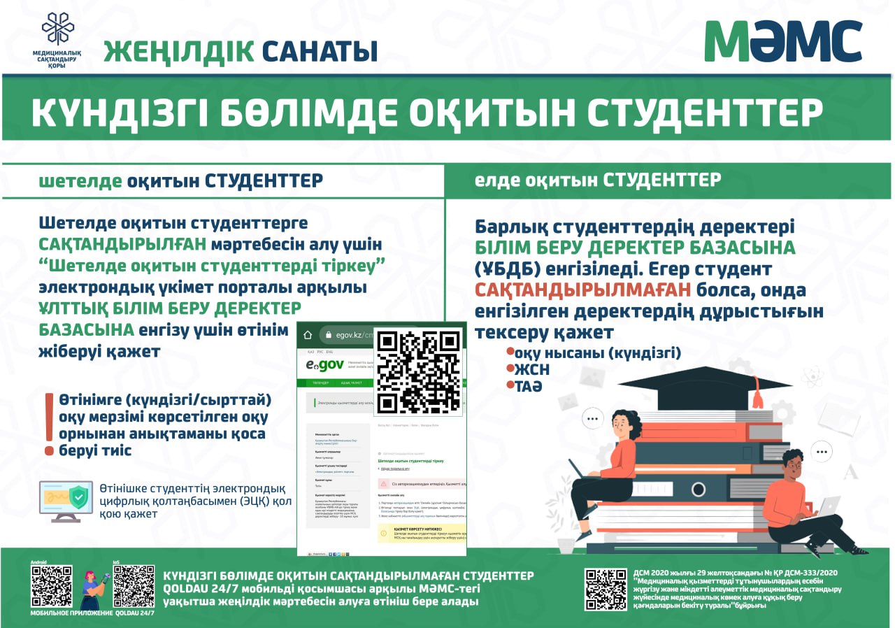 Шетелдік жоғары оқу орындарында оқитын қазақстандық студенттердің назарына