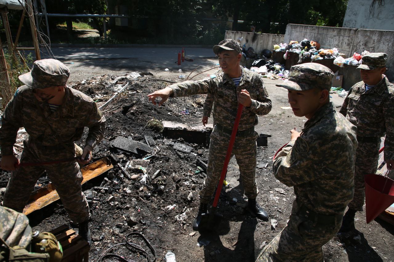 Десантшылардың батыл әрекеті қызыл жалынды тоқтатты