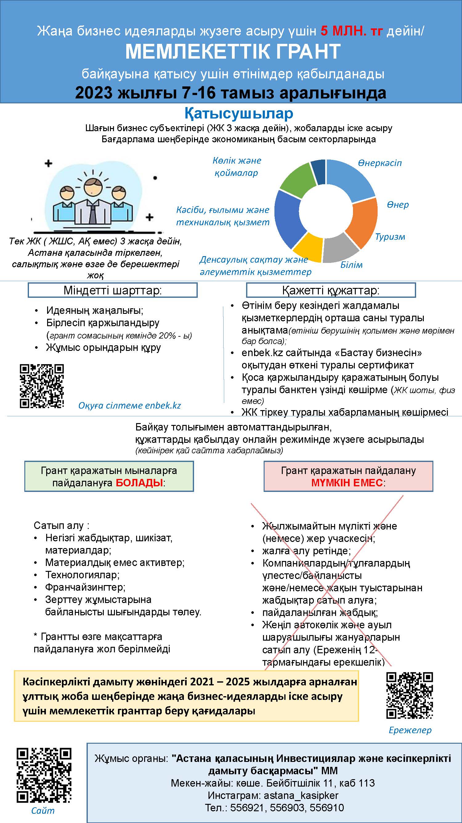 Конкурс өткізу туралы хабарландыру
