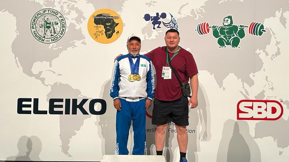 Ветеран-пауэрлифтер из Шетского района одержал двойную победу на чемпионате Азии, Океании и Африки