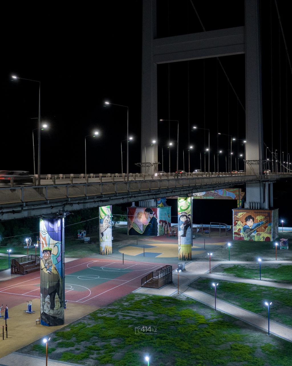 В ближайшее время под Левобережной частью моста города Семей будет введено в эксплуатацию новое современное общественное пространство