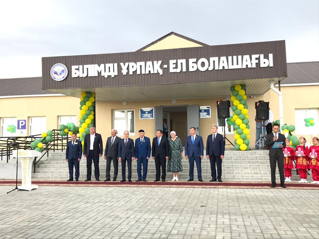 Opening of a school for 108 students in the village of Zhuldyz, Kaztalovsky district, WKO