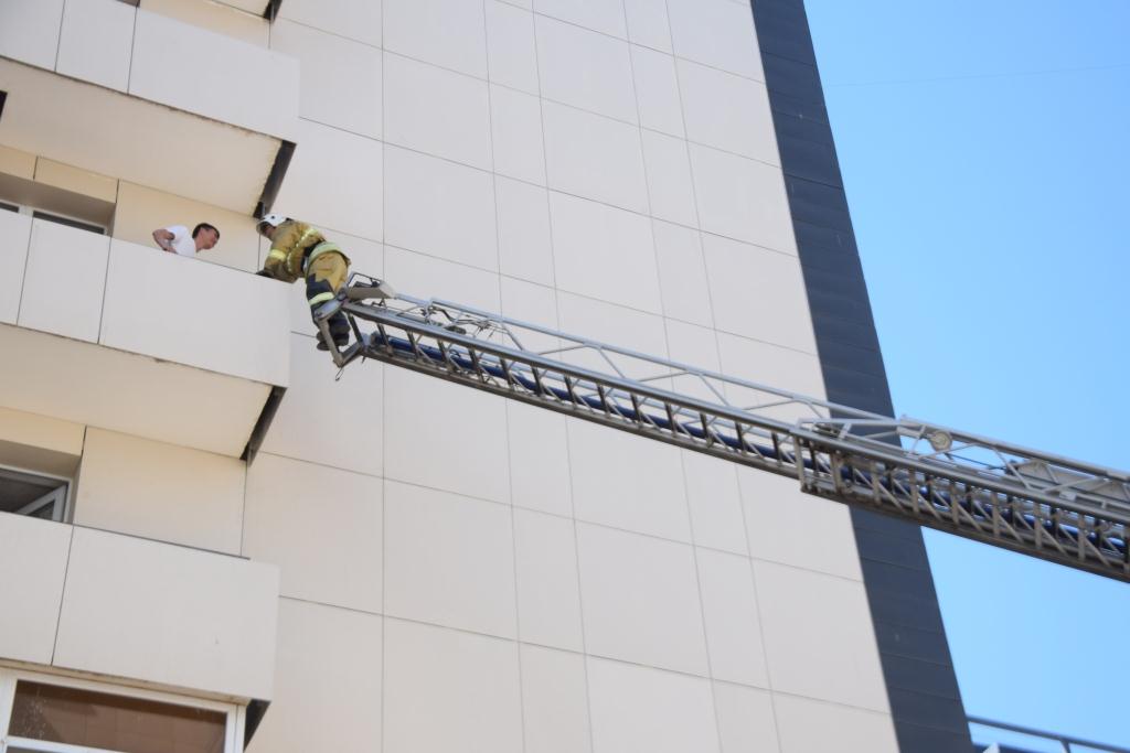 Conditional evacuation in case of possible fires was carried out in high-rise buildings