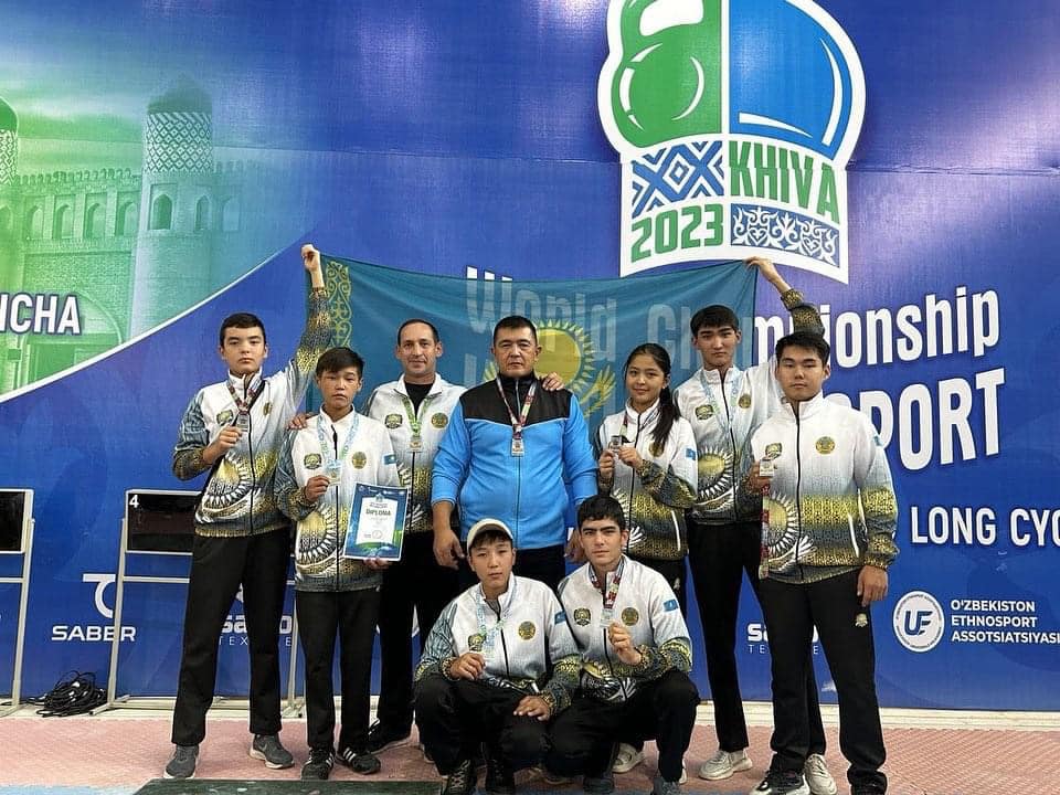 НА ЧЕМПИОНАТЕ МИРА ПО ГИРЕВОМУ СПОРТУ ТУРКЕСТАНСКИЕ СПОРТСМЕНЫ ЗАВОЕВАЛИ ШЕСТЬ МЕДАЛЕЙ