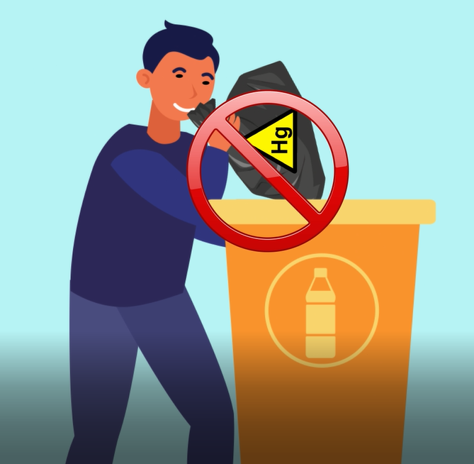 Құрамында сынап бар қалдықтардың қауптілігі