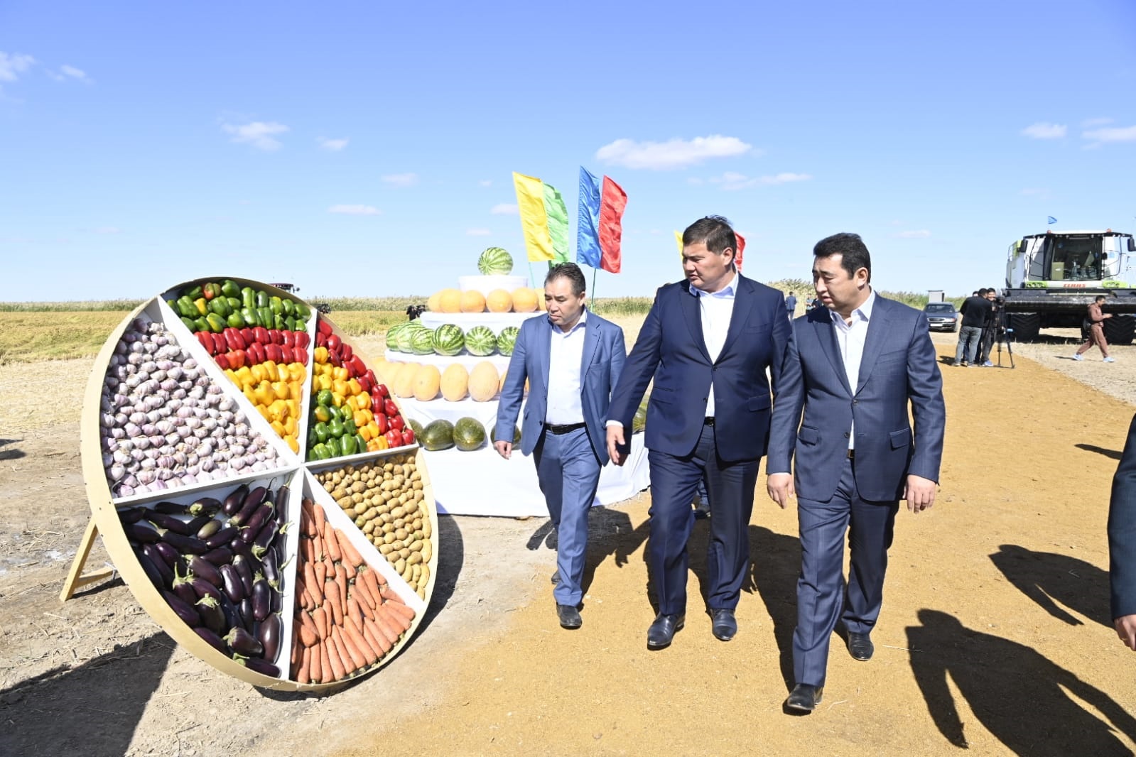 День поля: в Кызылординской области началась массовая уборка риса