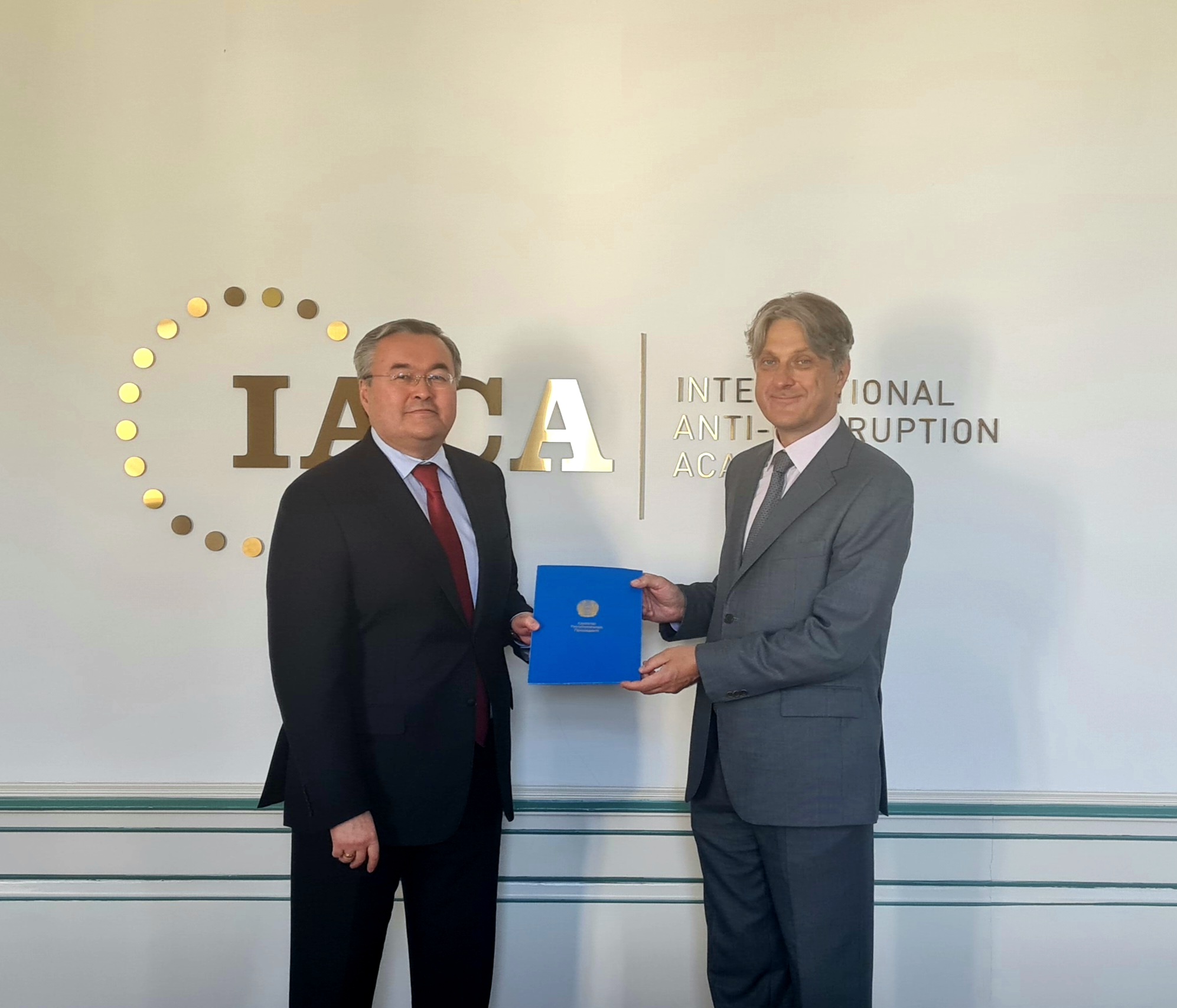 The Permanent Representative of Kazakhstan presented credentials to the Officer-in-Charge of the International Anti-Corruption Academy