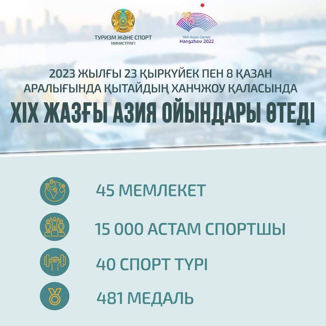 АЗИАДА: ЦИФРЛАР СӨЙЛЕЙДІ