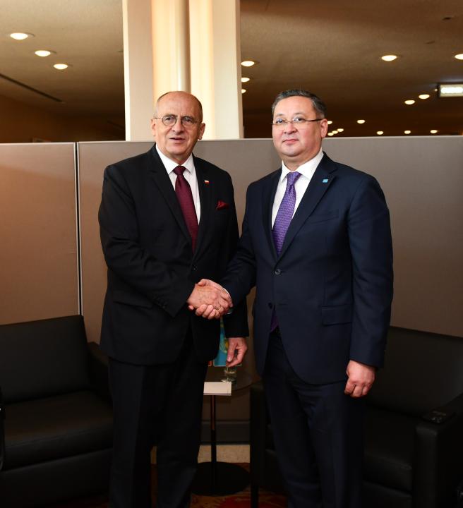 Ministrowie spraw zagranicznych Kazachstanu i Polski omówili aktualne sprawy rozwoju współpracy dwustronnej
