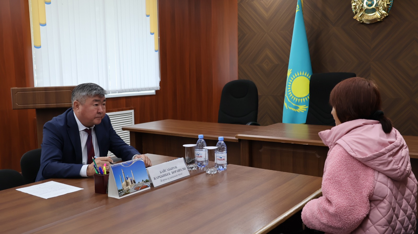 Бүгін аудан әкімі Жарқынбек Байсабыров тұрғындарды жеке мәселелері бойынша қабылдау өткізді