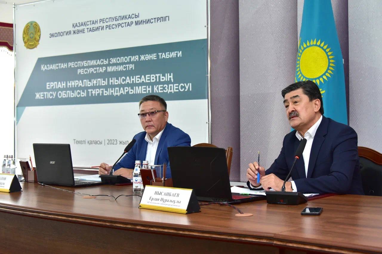 Встреча с населением области Жетісу