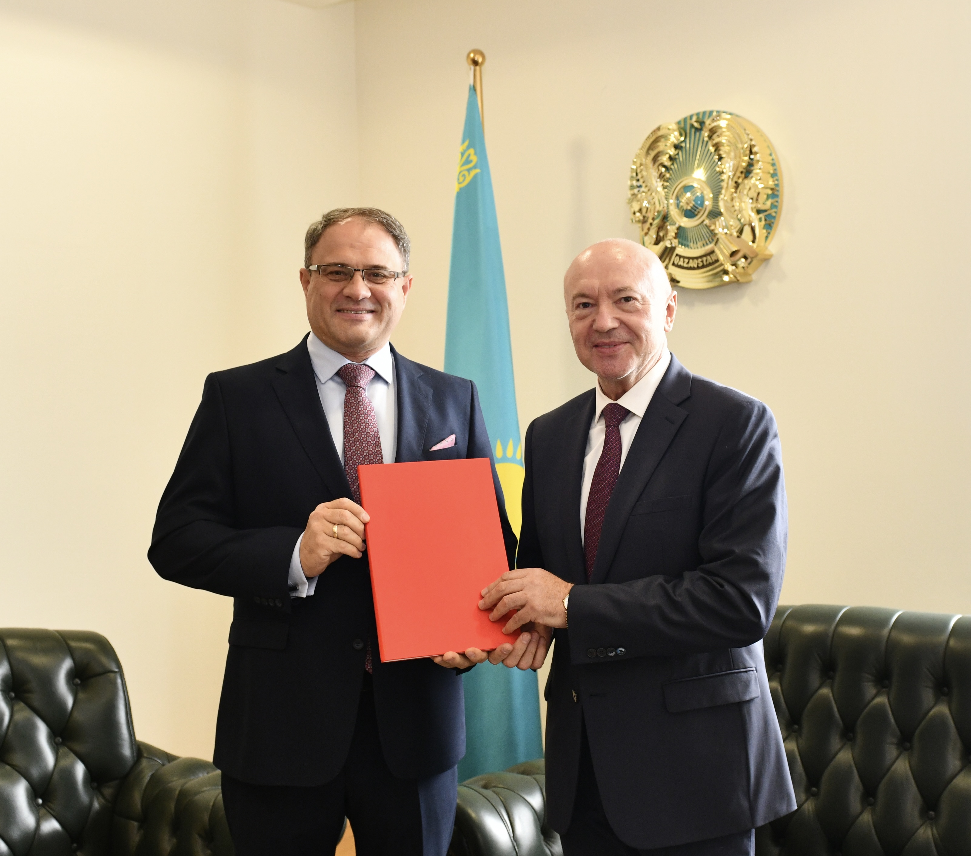 New Czech Ambassador to Kazakhstan  present copies of credentials