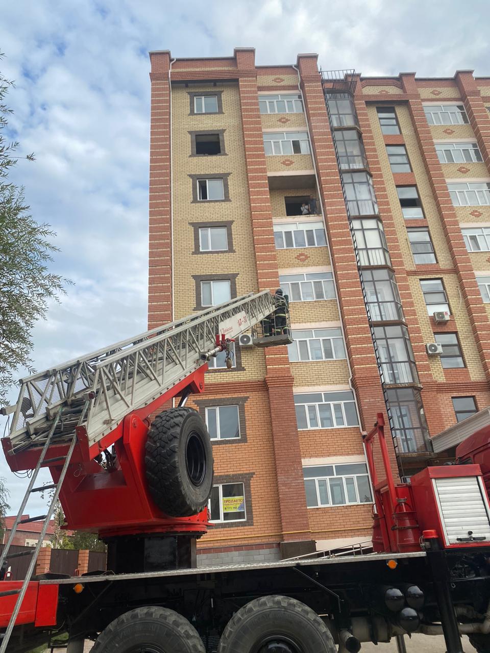 Қызылорда қаласындағы тұрғын үй кешендерінде өрт-тактикалық оқу-жаттығулар