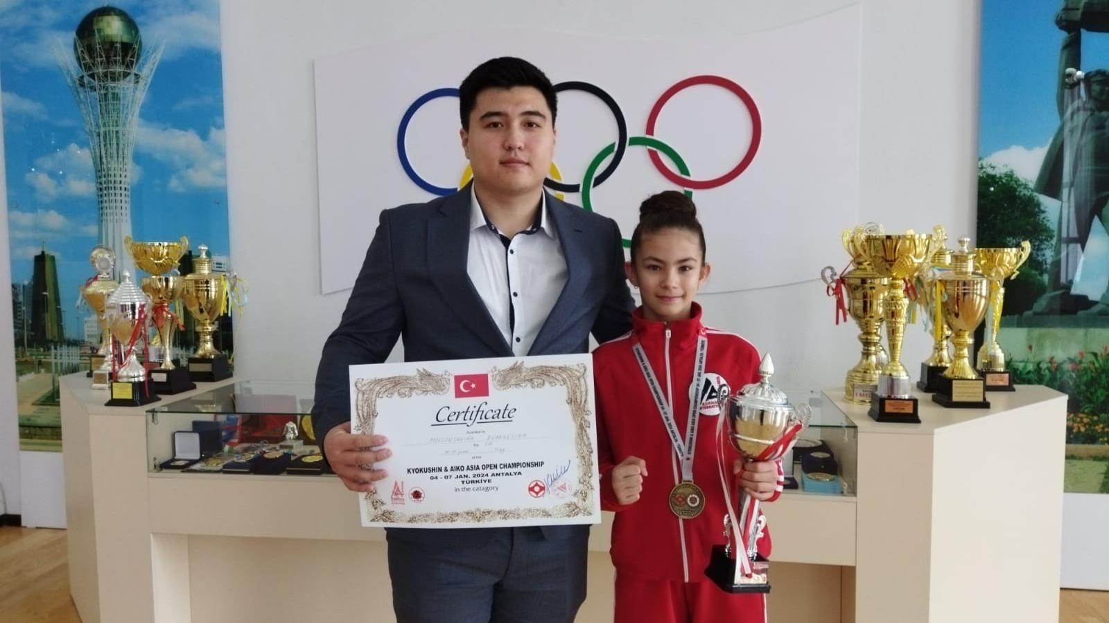 11-летняя карагандинка стала чемпионкой Азии по ашихара-карате