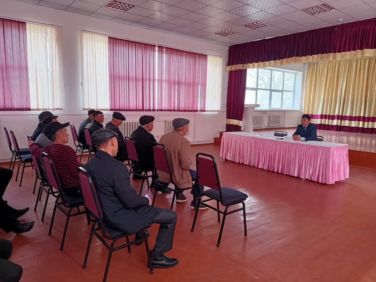 Встреча Г.Байдаулетова Акима Акерменского сельского округа с наслением