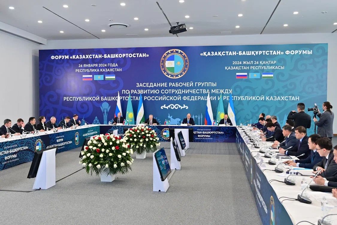 На заседании рабочей группы обсудили вопросы развития сотрудничества между Казахстаном и Башкортостаном