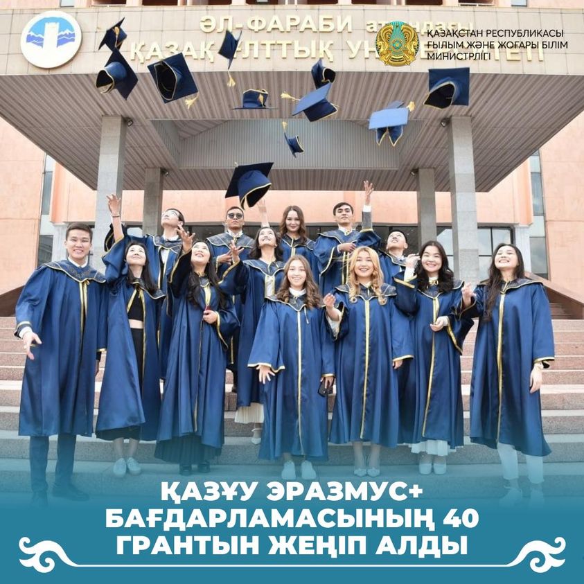 ҚазҰУ Эразмус+ бағдарламасының 40 грантын жеңіп алды