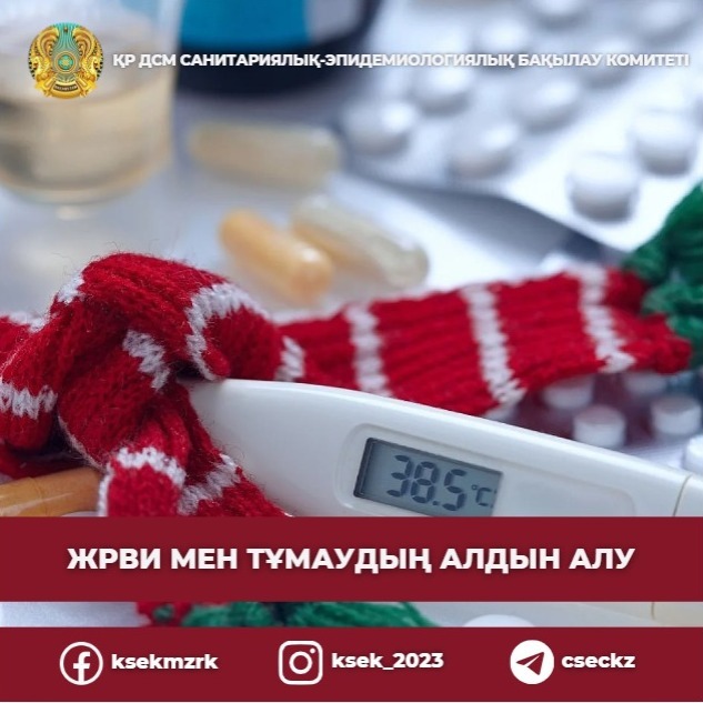 Тұмау және ЖРВИ-мен сырқаттанушылық бойынша эпидемиологиялық жағдай