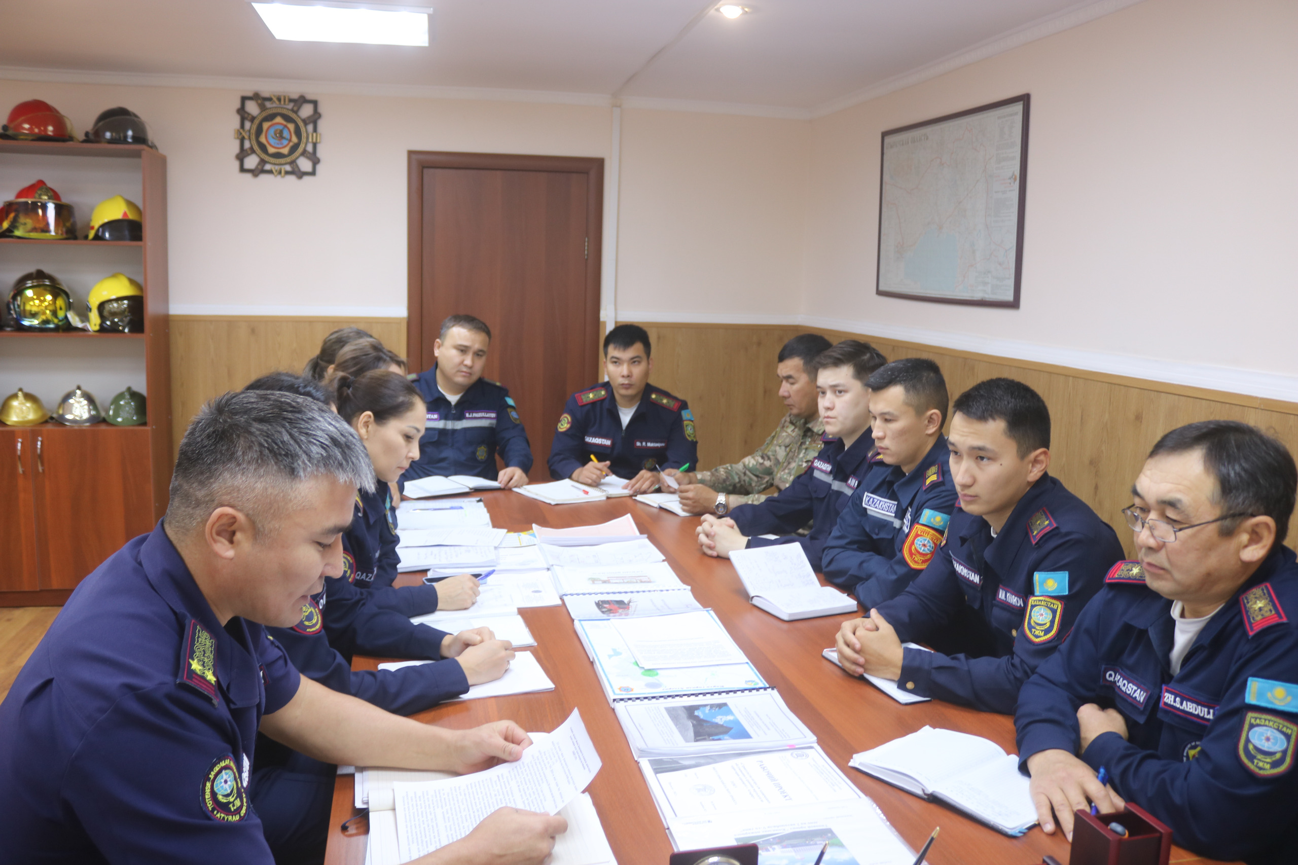 Meeting with the duty dispatching staff of the emergency department of Atyrau region