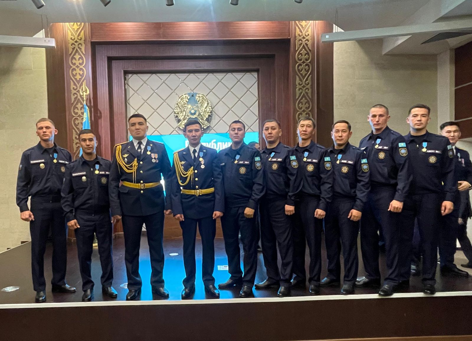 Сотрудники ДЧС Павлодарской области отмечены государственными наградами