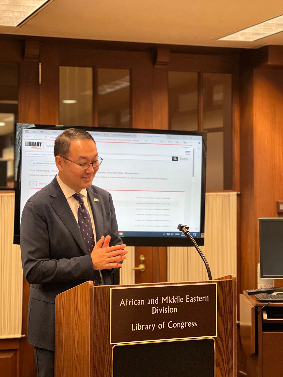 On the eve of Kazakhstan’s Republic Day, a Ceremonial Handover of Books to the Library of Congress Took Place