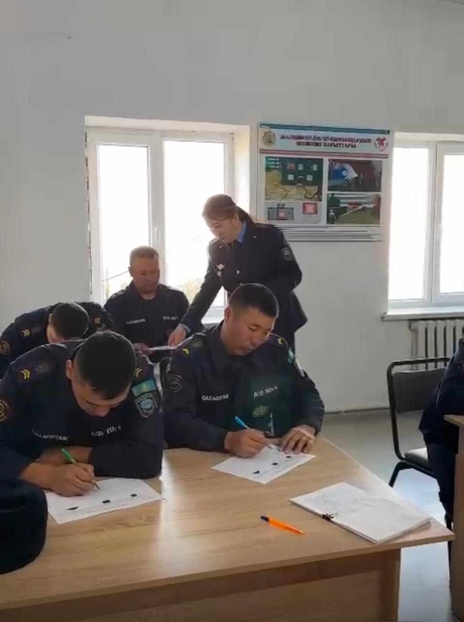 Проведены тренинги и  тестирование личного состава