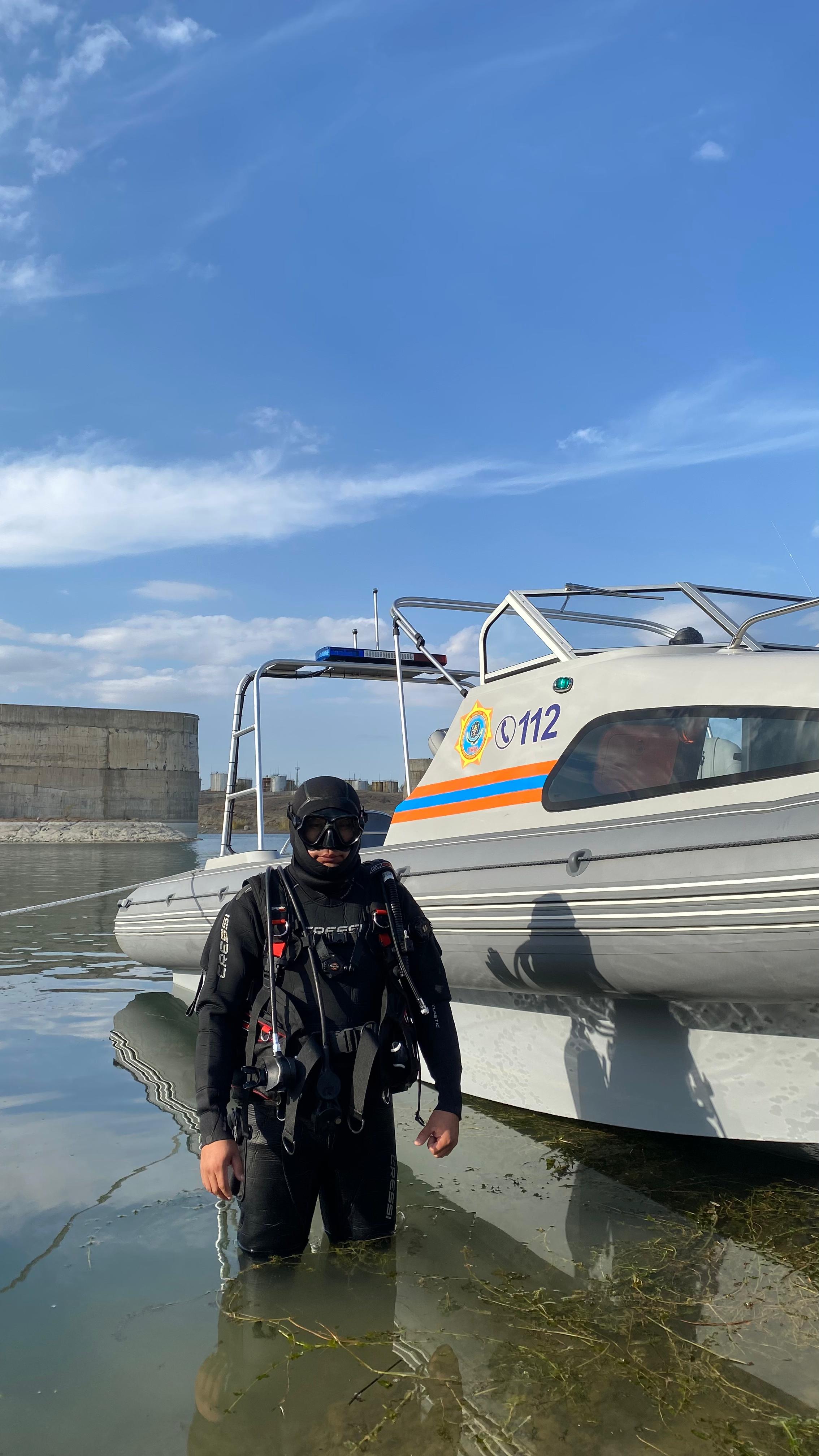 В преддверии Дня Спасателя: водолаз Касенов Ержан