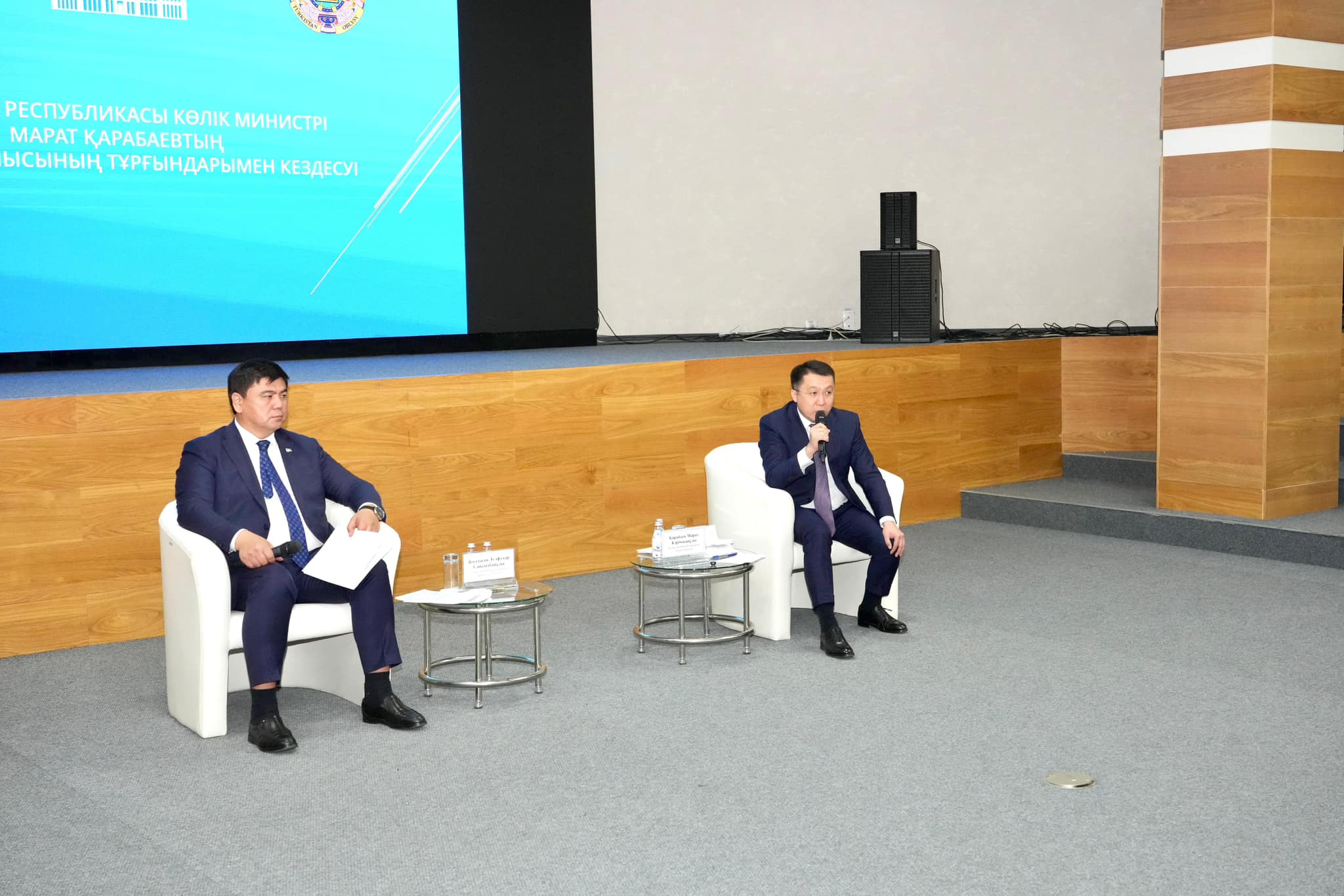 ТҮРКІСТАН: КӨЛІК МИНИСТРІ ТҮРКІСТАН ОБЛЫСЫНЫҢ ТҰРҒЫНДАРЫМЕН КЕЗДЕСТІ